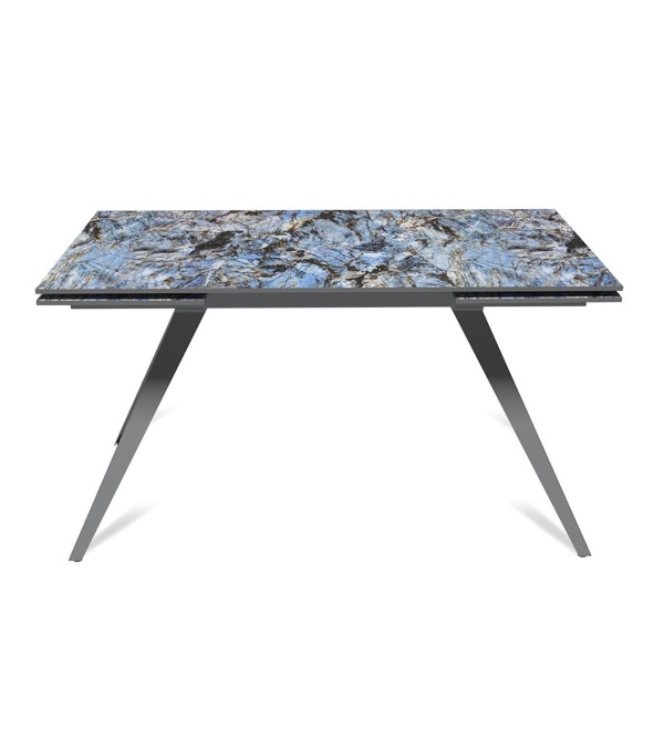 Стол раскладной Асти (140+40+40), керамика глянцевая Lemurian Blue