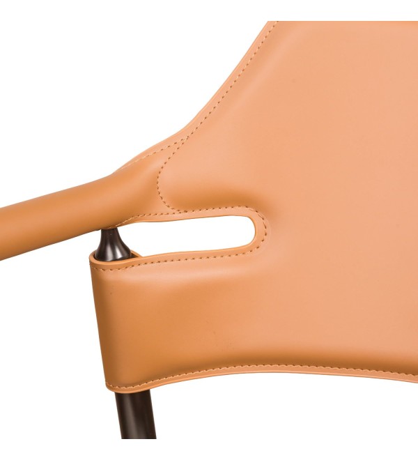 Стул с подлокотниками Сьют, коричневый