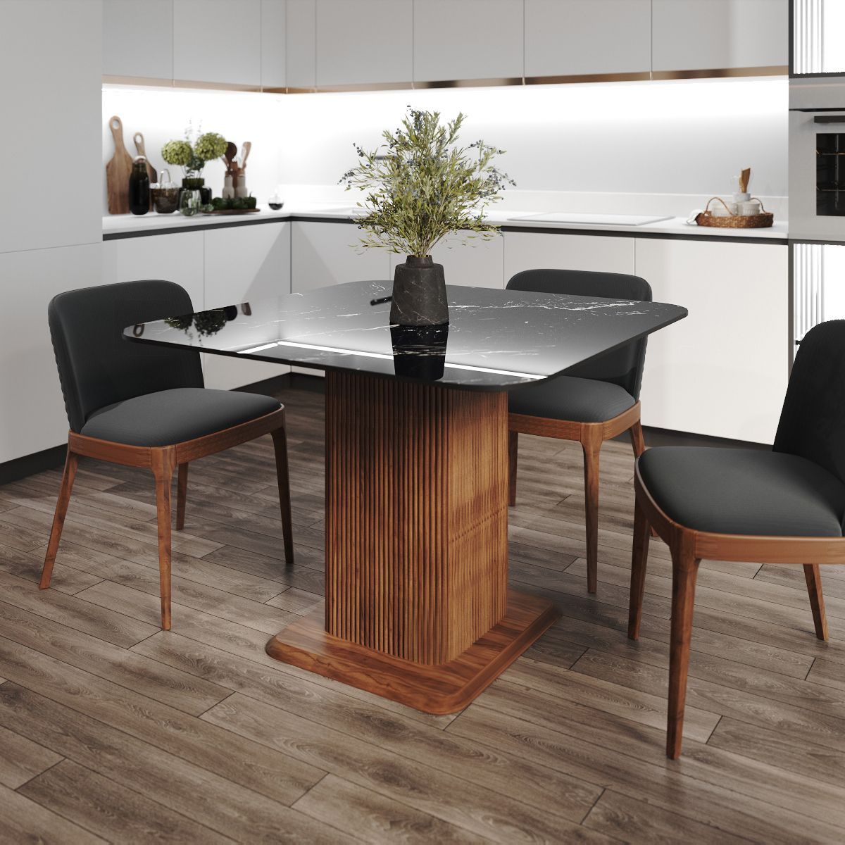 Стол Денвер 110, квадрат глянец