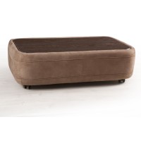 Неаполь журнальный стол, замша/мдф