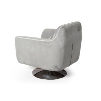 Кресло Марко, искусственная замша Breeze silver