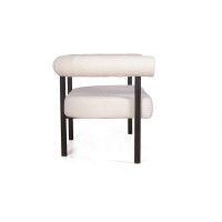 Диван Бигги, букле Turin ivory / опоры черные