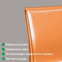 Стул Барри, кожа camel