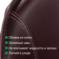 Стул Альберт, кожа коричневый