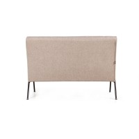 Энди диван двухместный с деревянными подлокотниками, шенилл Shantal beige