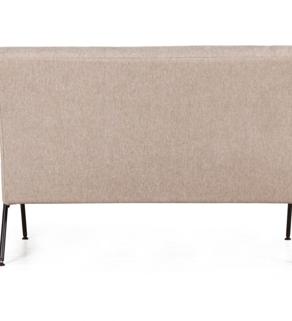 Энди диван двухместный с деревянными подлокотниками, шенилл Shantal beige