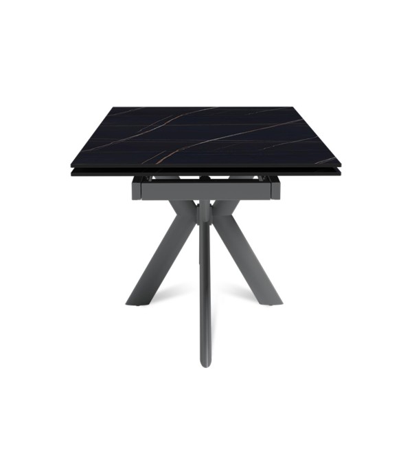 Стол раскладной Стронг (160+40+40), керамика матовая Black Gold