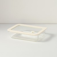 Контейнер для запекания и хранения с вакуумным эффектом vacuum glass, 700 мл, молочный