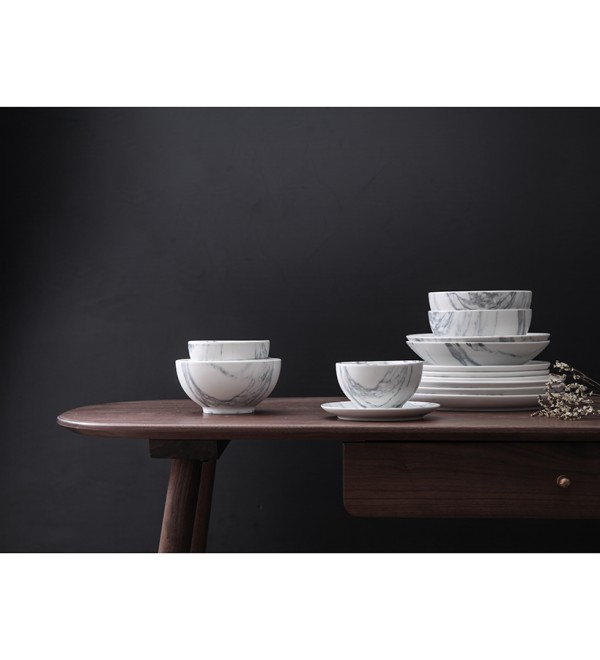 Набор тарелок marble, D21 см, 2 шт.