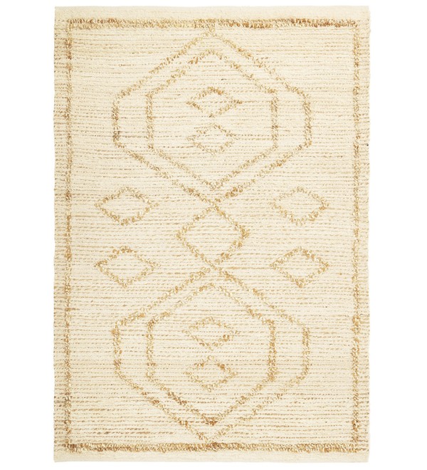 Ковер из джута и переработанного хлопка kolkata из коллекции ethnic, 200х300см