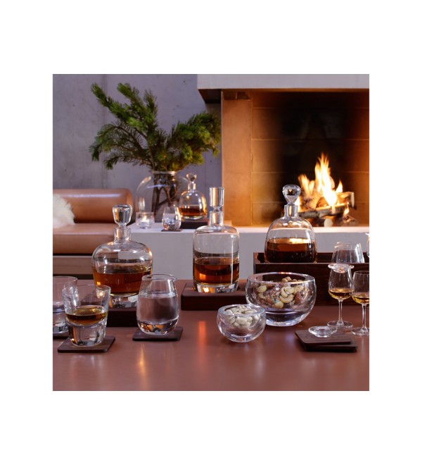 Набор стаканов с деревянными подставками renfrew whisky, 270 мл, 2 шт.