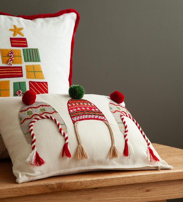 Чехол на подушку cozy knits из коллекции new year essential, 30х45 см