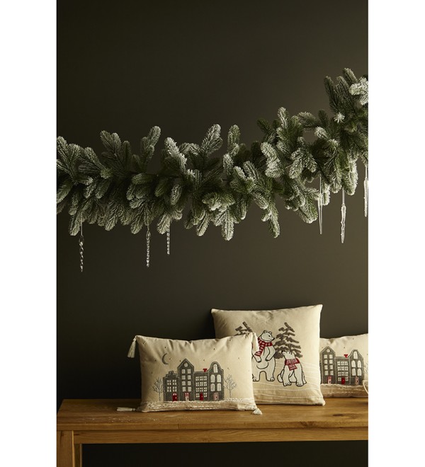 Подушка декоративная festive bears из коллекции new year essential, 45х45 см