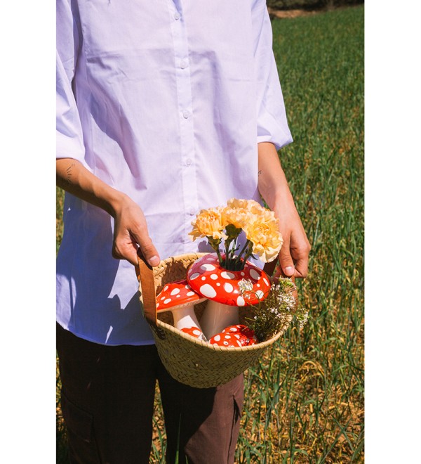 Ваза для цветов amanita, 15 см