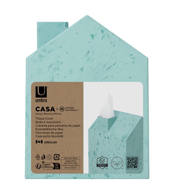 Бокс для салфеток casa, светло-голубой