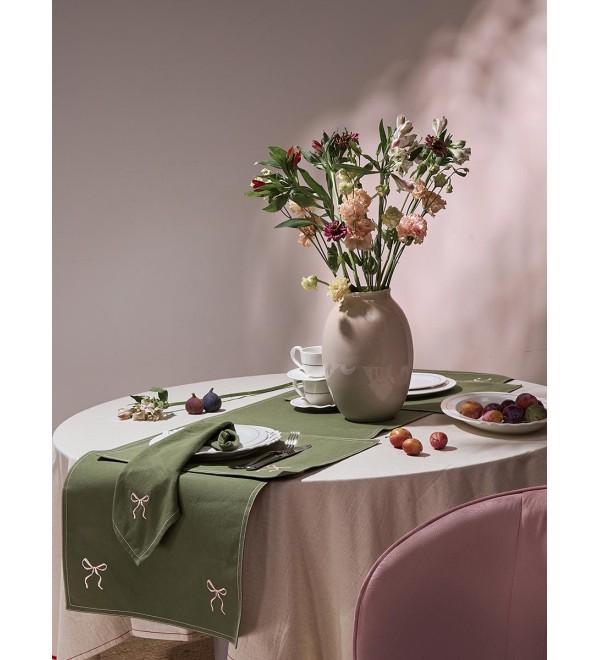 Скатерть fancy bows бежевого цвета из коллекции essential, 180х240 см