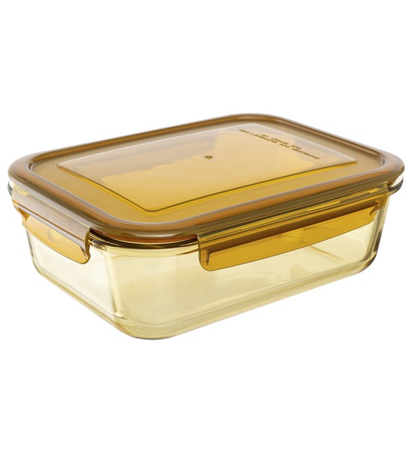 Контейнер для хранения и переноски продуктов 1,5 л янтарного цвета