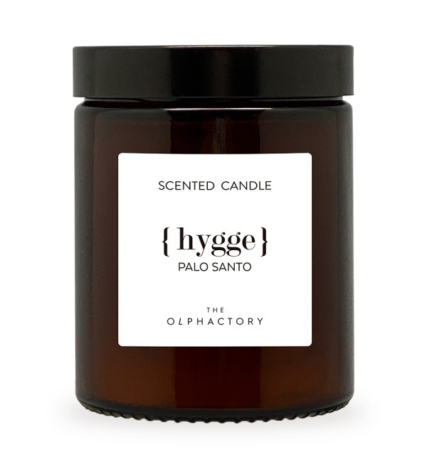 Свеча ароматическая the olphactory, hygge, palo santo, 30 ч