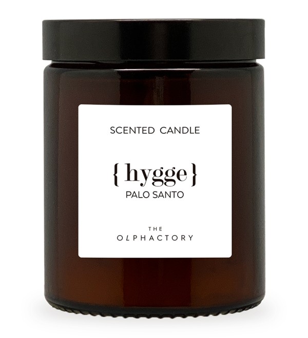 Свеча ароматическая the olphactory, hygge, palo santo, 30 ч