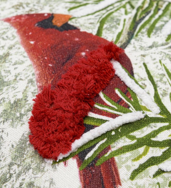 Подушка декоративная с рисунком northern cardinal из коллекции new year essential, 45х45 см