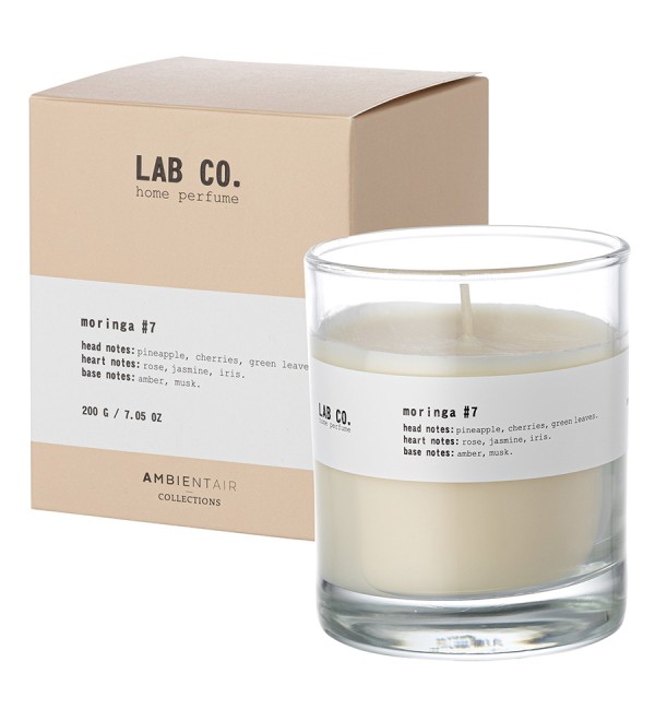 Свеча ароматическая lab co, moringa, 40 ч