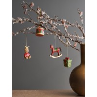 Набор ёлочных украшений classic christmas charm из коллекции new year essential, 4 шт.