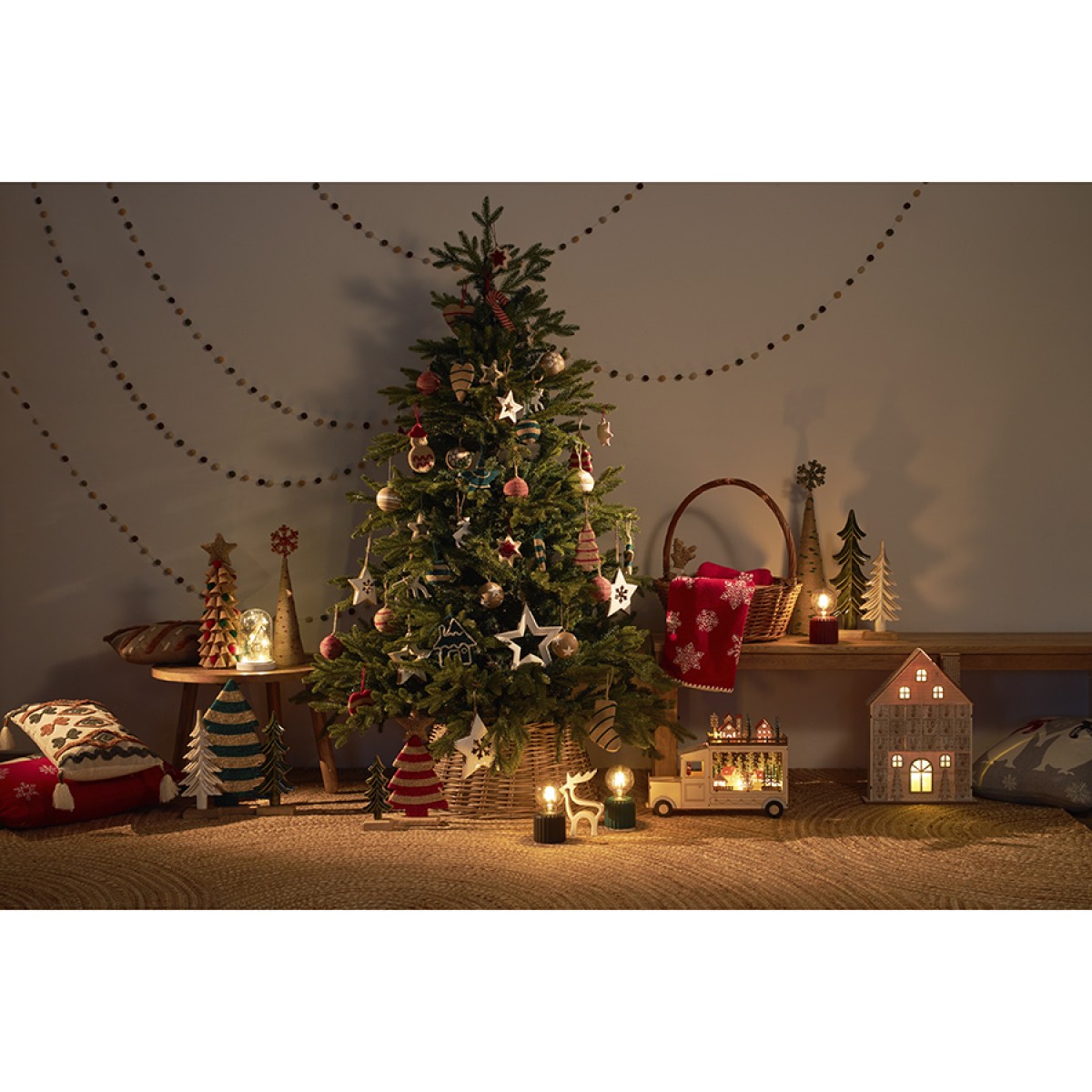 Декор новогодний с подсветкой festive truck из коллекции new year essential