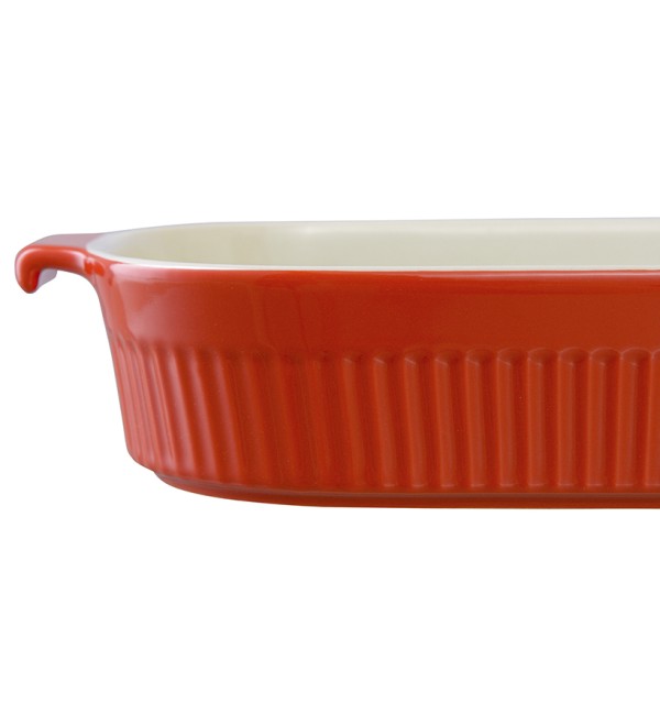 Блюдо для запекания soft ripples, 29,2х18,2 см, красное