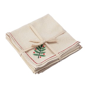 Набор из четырех сервировочных салфеток Зима в лесу из коллекции new year essential, 45x45см