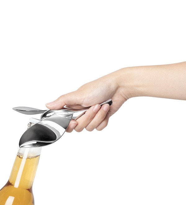 Открывалка для бутылок tipsy, хром