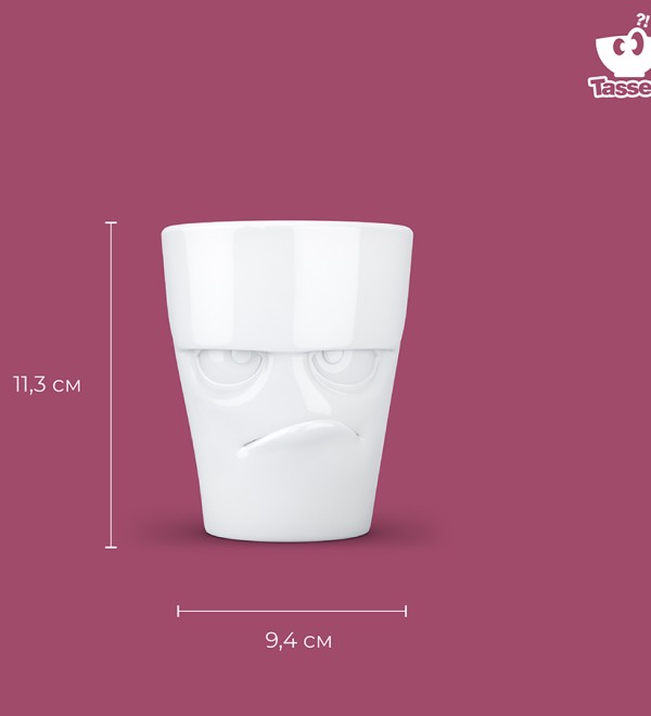 Кружка grumpy, 350 мл, белая
