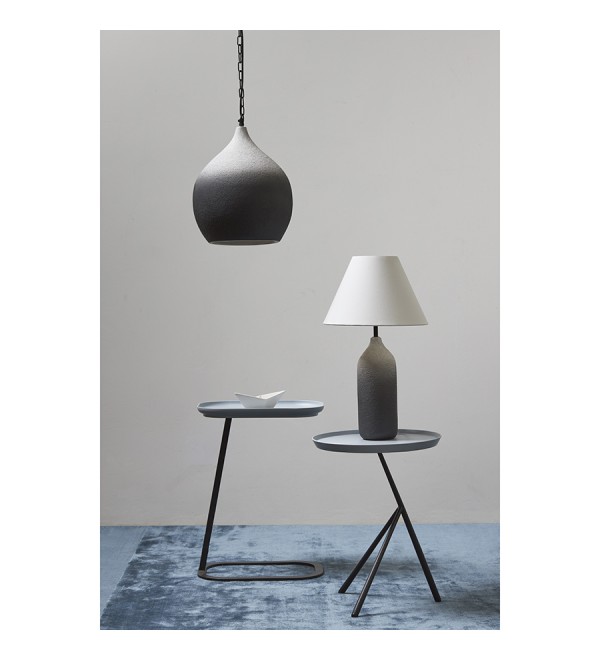 Светильник подвесной sustainable collection, D33х38 см, черный/белый