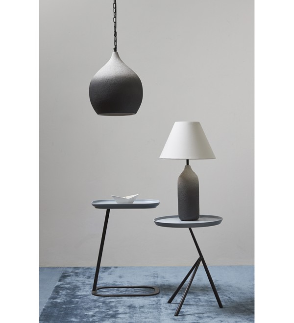 Светильник подвесной sustainable collection, D33х38 см, черный/белый