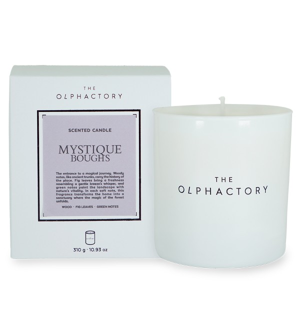 Свеча ароматическая the olphactory, white insignia, mystique boughs, 60 ч