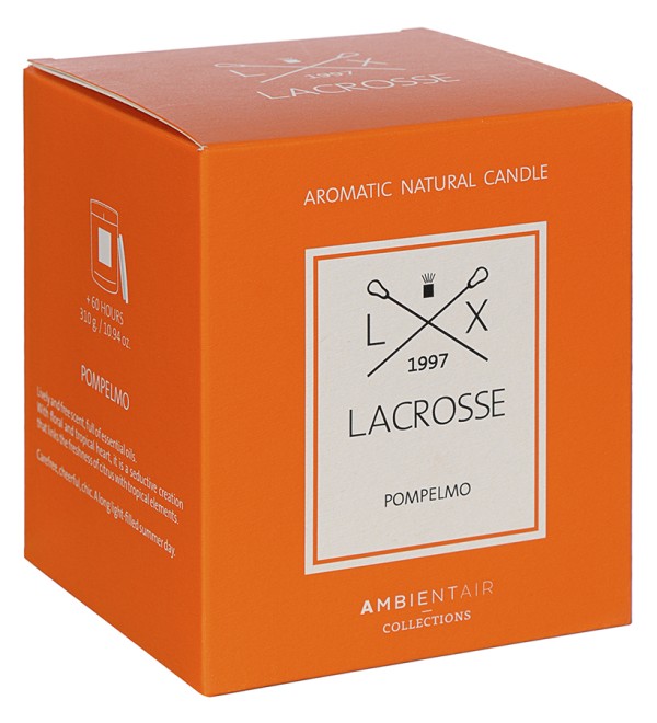 Свеча ароматическая lacrosse, pompelmo (новая), 60 ч