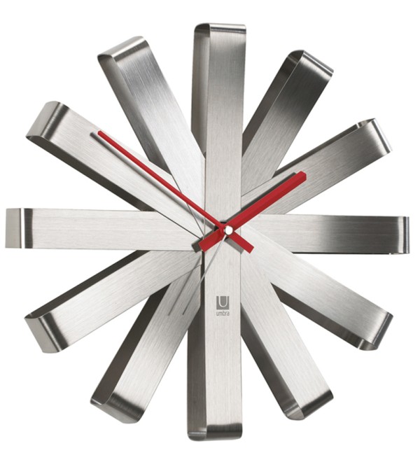Часы настенные ribbon, D31 см, сталь