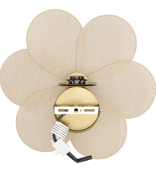 Светильник настенный kamille, D44 см, бежевый