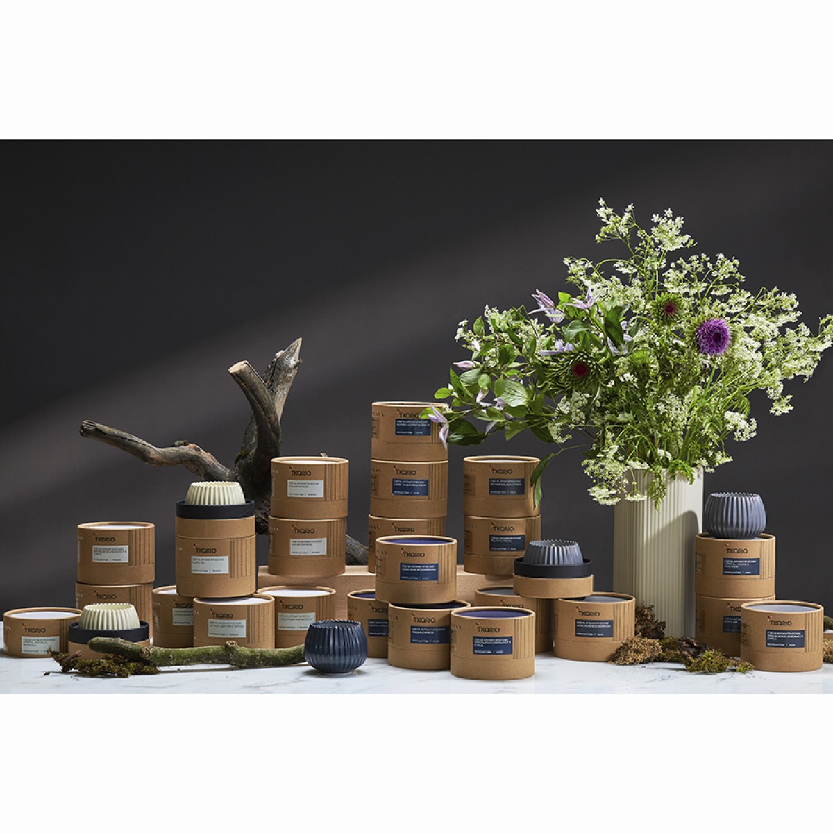Свеча ароматическая italian cypress из коллекции edge, серый, 30 ч