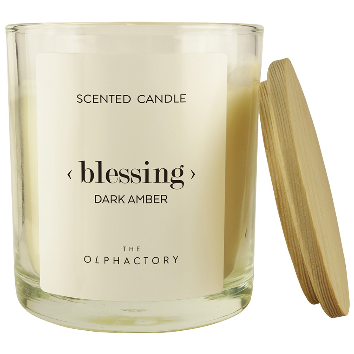 Свеча ароматическая the olphactory, blessing, dark amber, 40 ч
