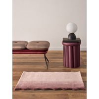 Ковер из шерсти over horizon цвета марсала из коллекции trendy ruffles, 60х90 см