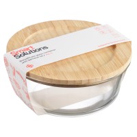Контейнер для запекания и хранения eco store с крышкой из бамбука, 650 мл