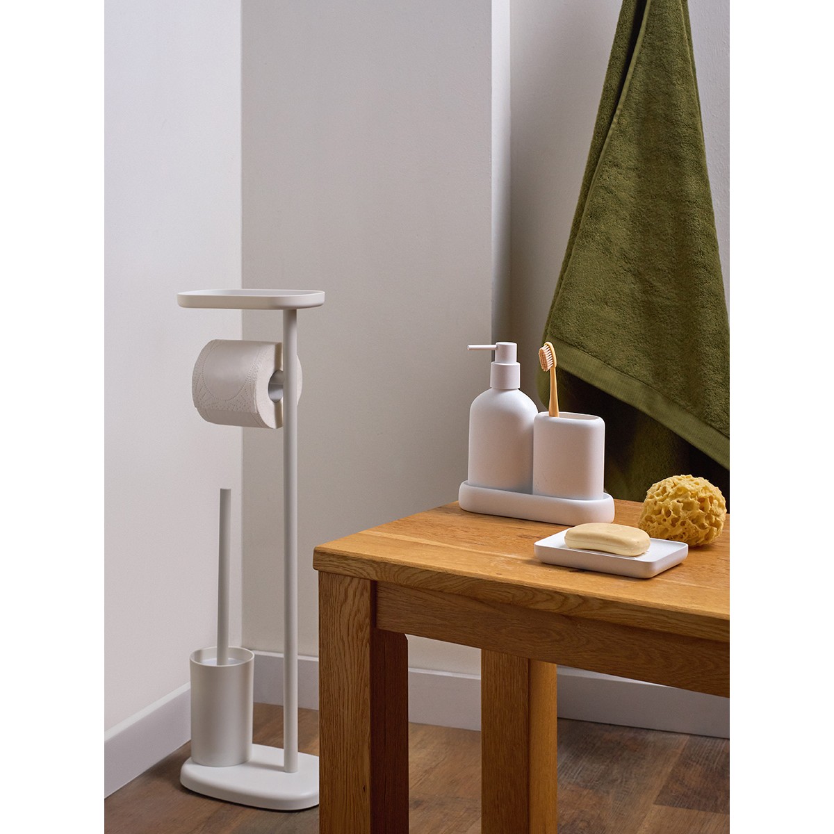 Мыльница slim, белая