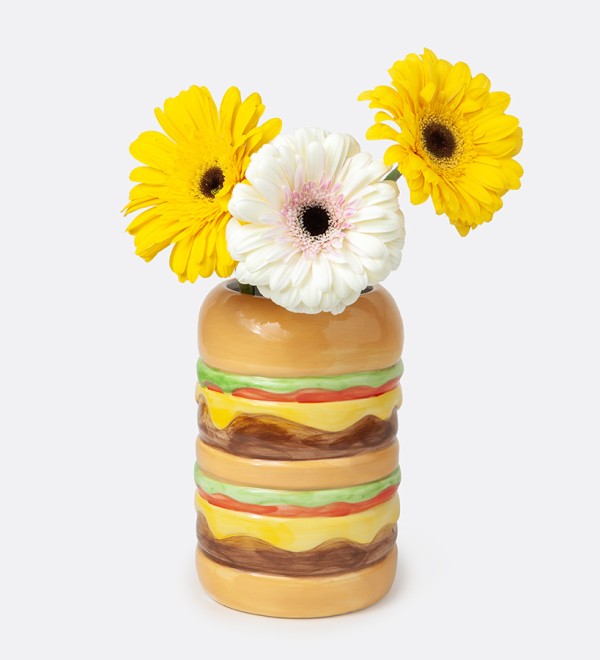 Ваза для цветов fast food, burger, 18 см