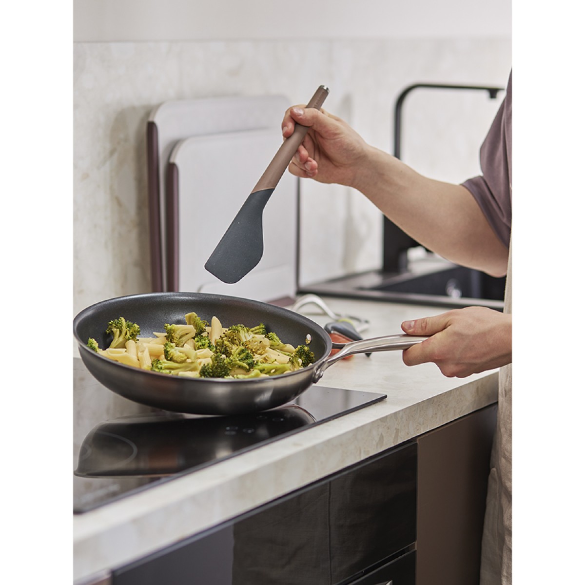 Лопатка smartchef, 32 см, капучино-графит