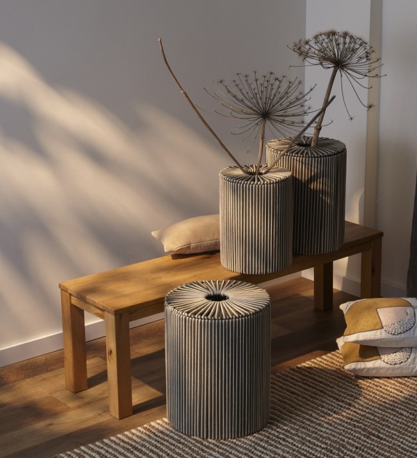 Корзина плетеная dholak grey из коллекции ethnic, размер s