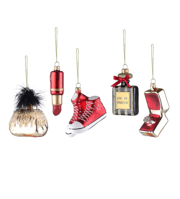Набор ёлочных украшений vogue из коллекции new year essential, 5 шт.