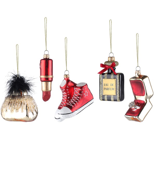 Набор ёлочных украшений vogue из коллекции new year essential, 5 шт.