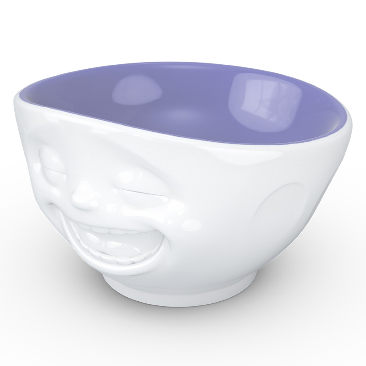 Чаша laughing, 500 мл, белая/лавандовая