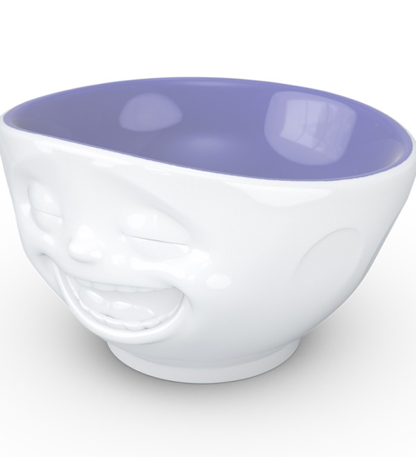 Чаша laughing, 500 мл, белая/лавандовая