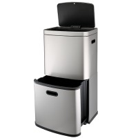 Контейнер мусорный с 2-мя отделениями smart bin, сенсорный, 60 л